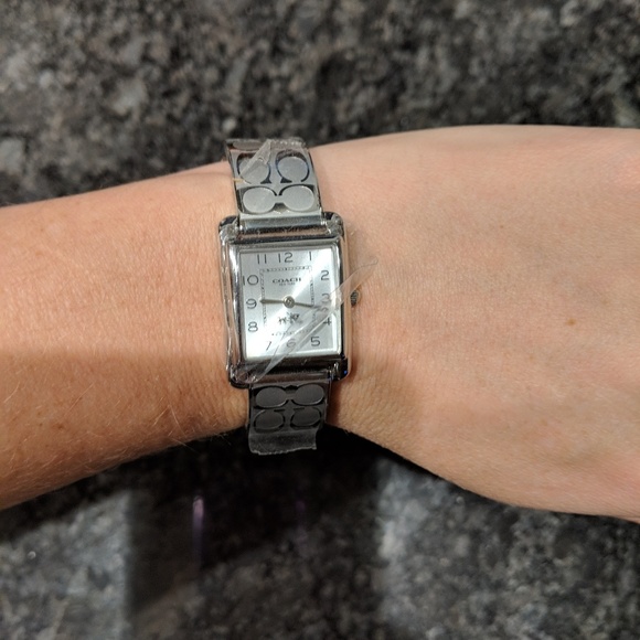Silver danity coach watch brand new plastic on! - Picture 1 of 4